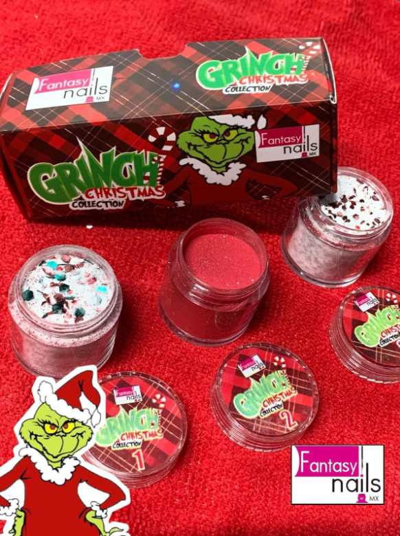 COLECCION ACRILICOS GRINCH FANTASY NAILS